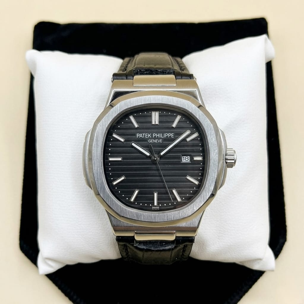 PP - Premium Black Leather Watch