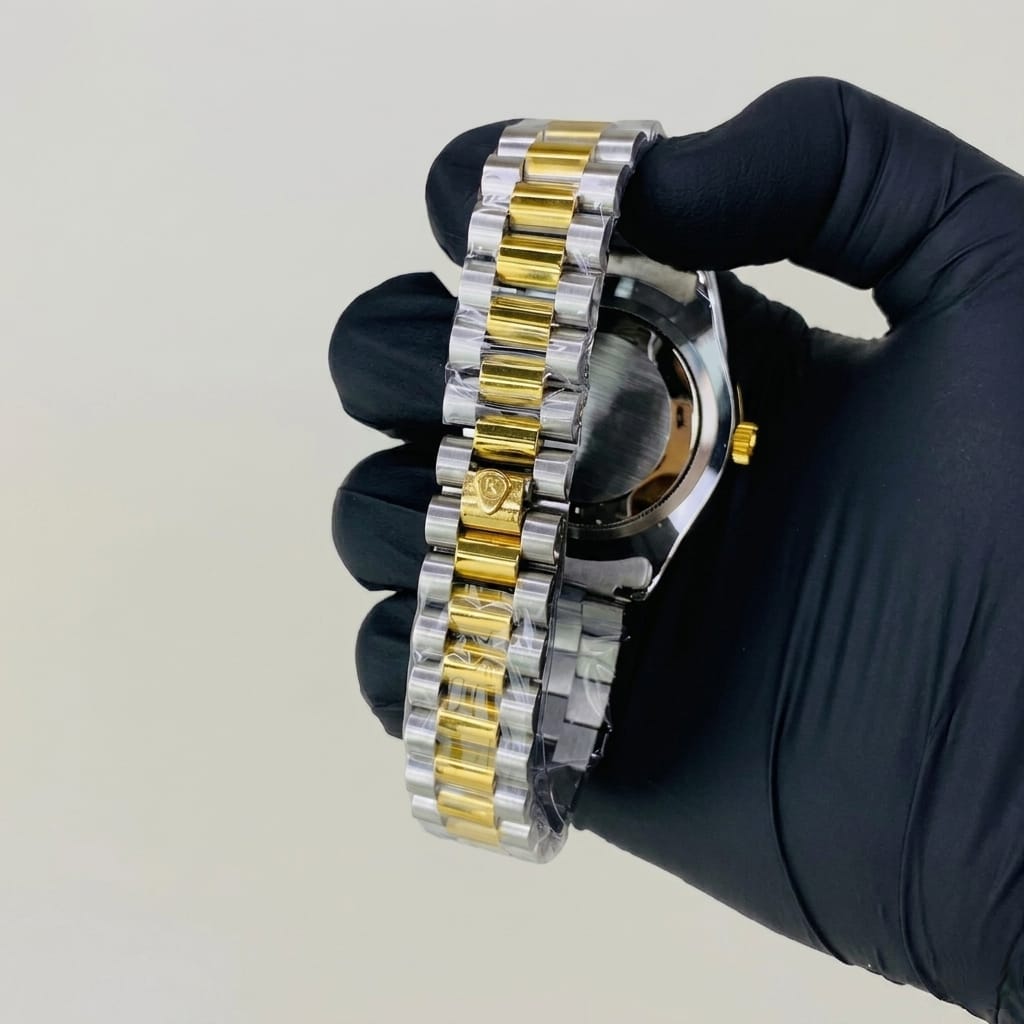 RLX Datejust Two-Tone Luxury Watch (Gold & Silver)