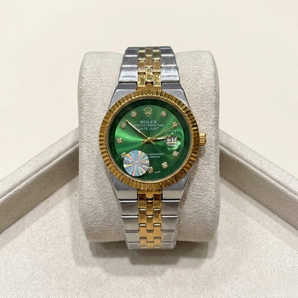 Mughal Time Executive Date Display  – Two Tone Luxury Edition