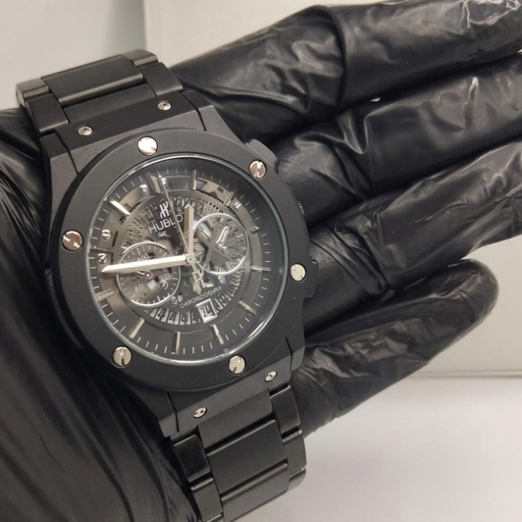 HB Black Phantom Chronograph – Full Black Heavy Metal Edition