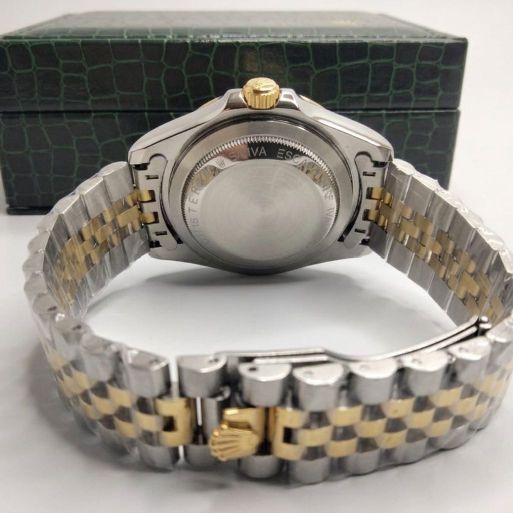 RLX Day-Date Two Tone Black Dial Luxury Watch