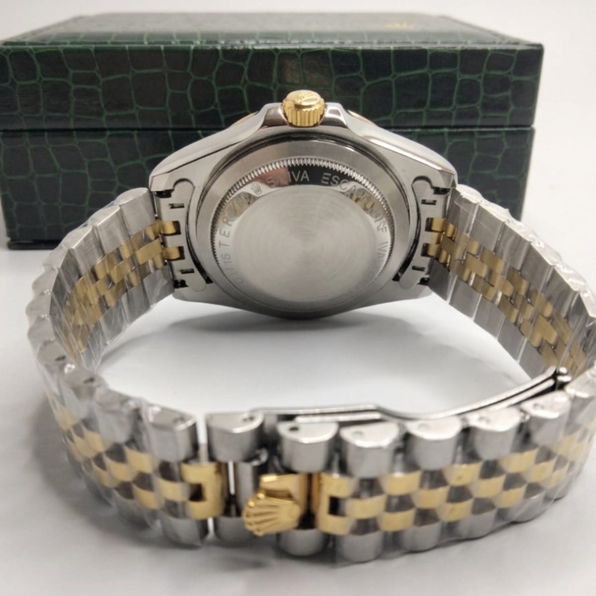 RLX Day-Date Two Tone Black Dial Luxury Watch