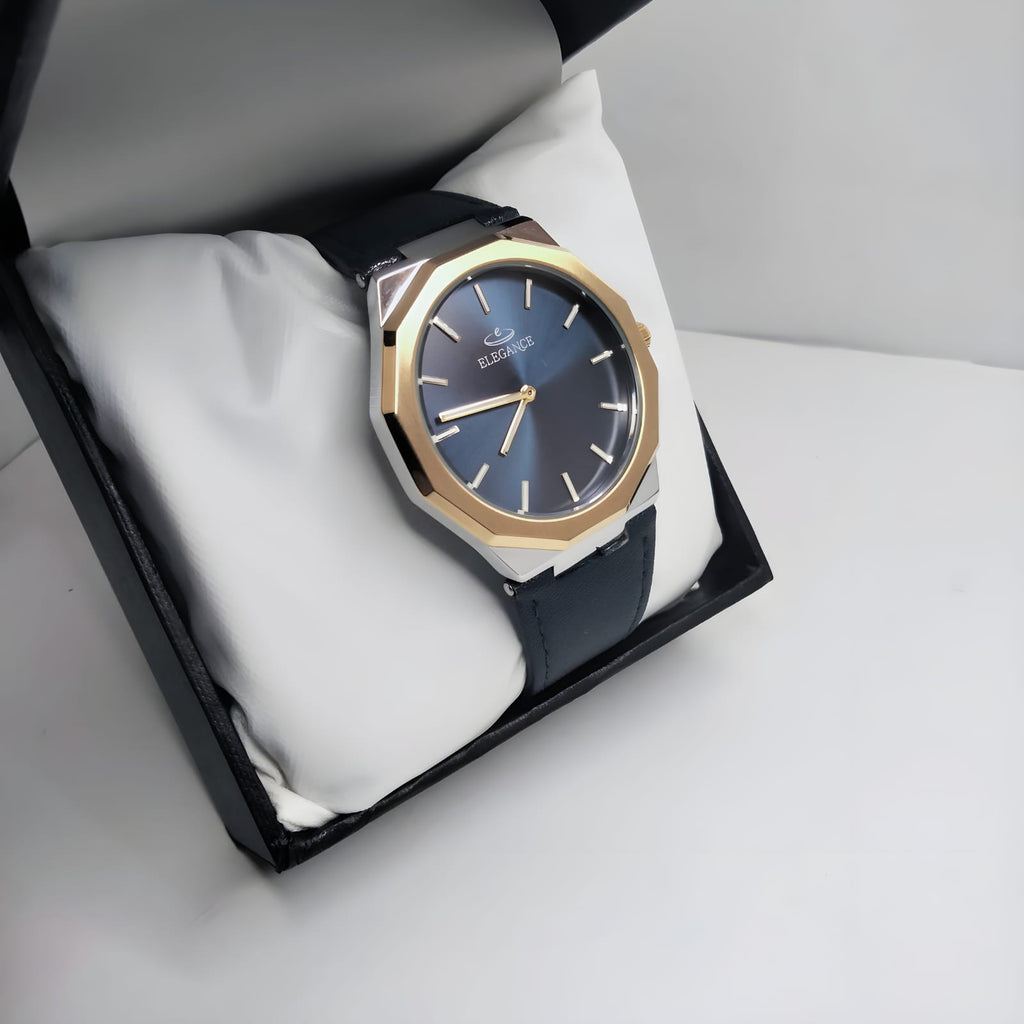 Essential Classic Leather Strap Water Resistant Watch